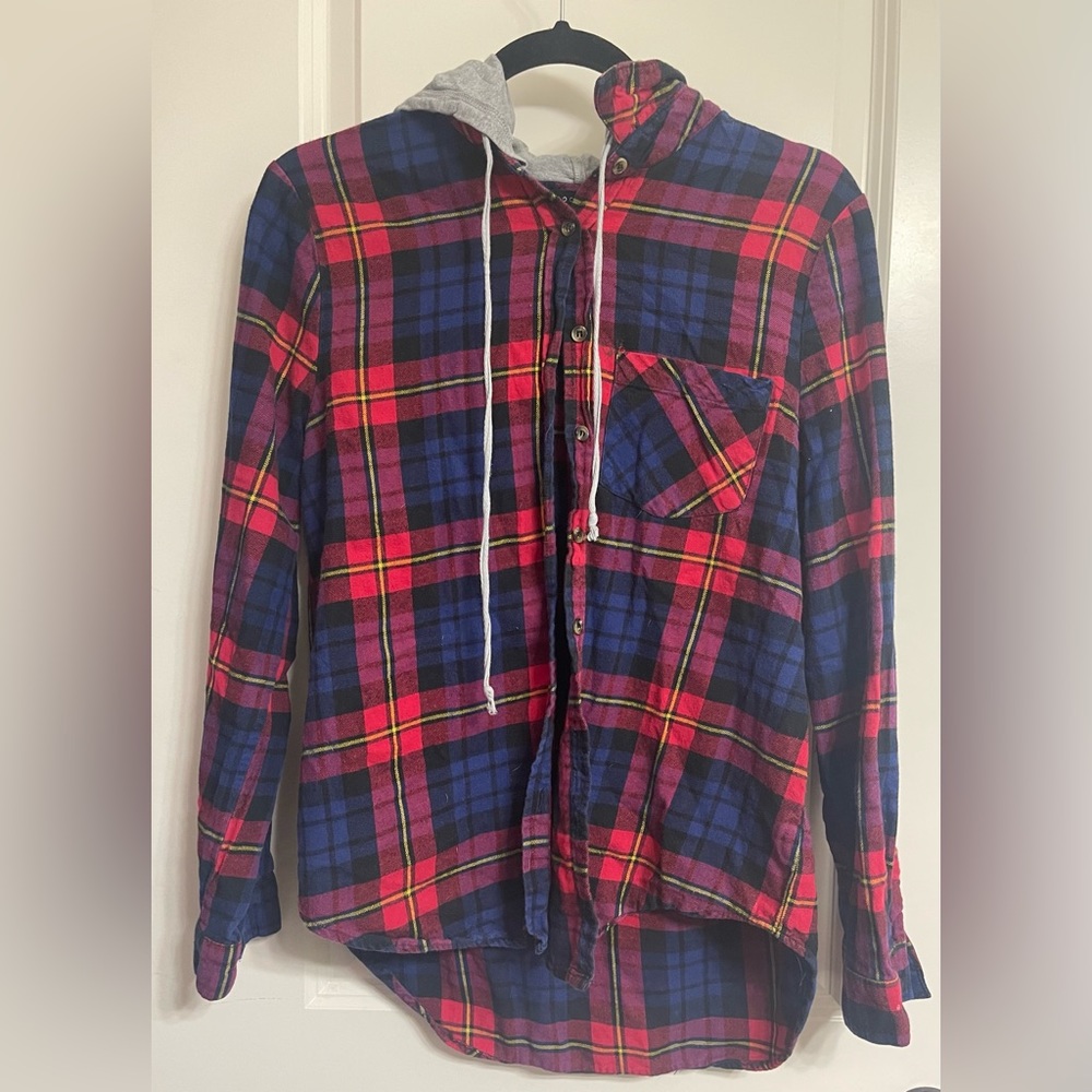 Women’s Hooded Flannel Size Large